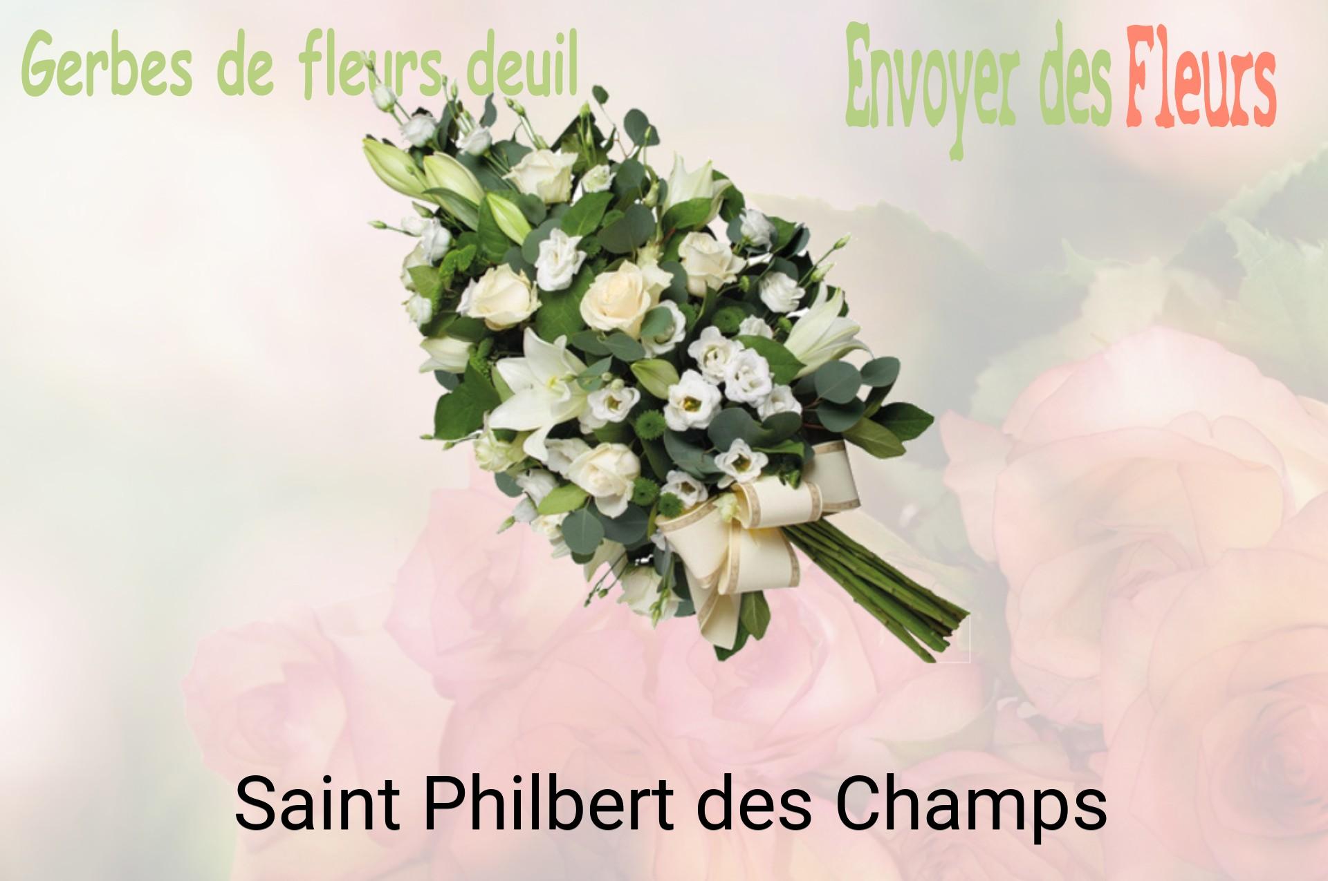 Gerbe de fleurs de deuil livrée à Saint-Philbert-des-Champs